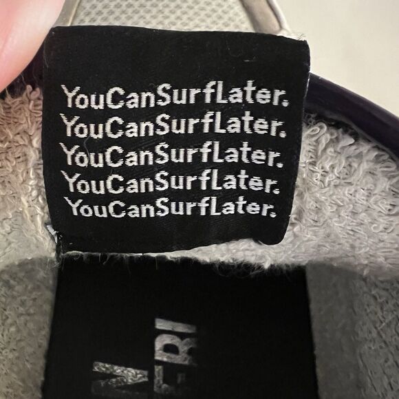 P448 Leather Chunky Mid Top Platform Sneakers White/ Gray / Yellow Size 40 US 10 - Picture 10 of 13